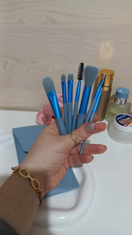 ۸ عدد براش با کیف چرمی