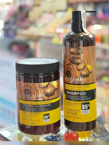 پک شامپو و ماسک مو آرگان لایتنس Lightness Argan Oil ضد ریزش و ترمیمکننده